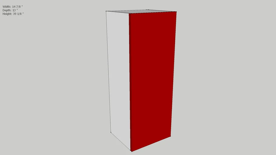 Ikea AKURUM wall cabinet 15" x 39"