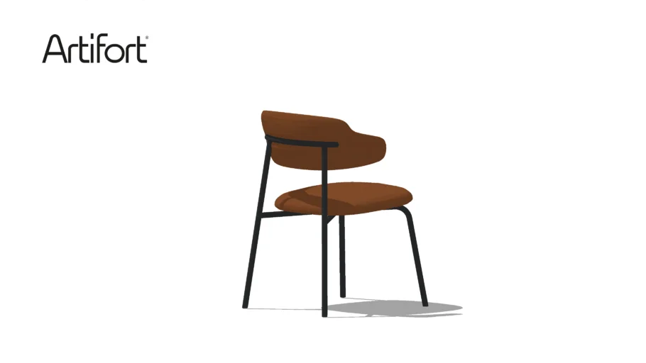 Aloa chair with armrest
