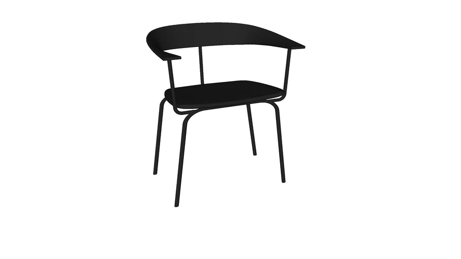 Silla negra de traki