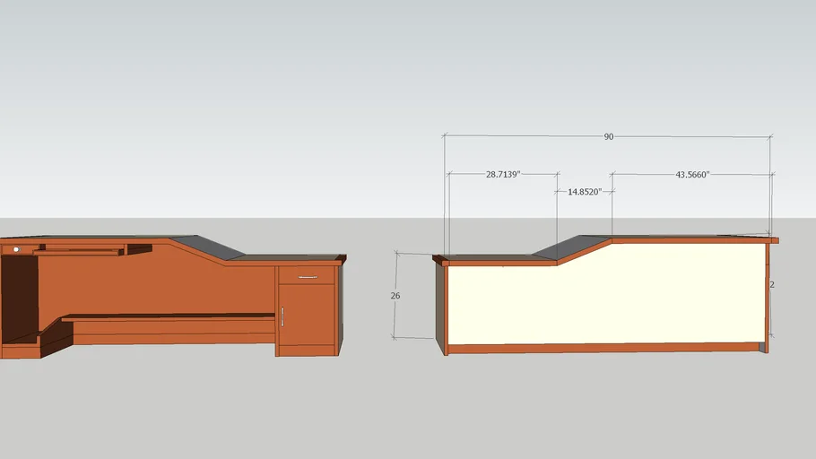 counter table | 3D Warehouse