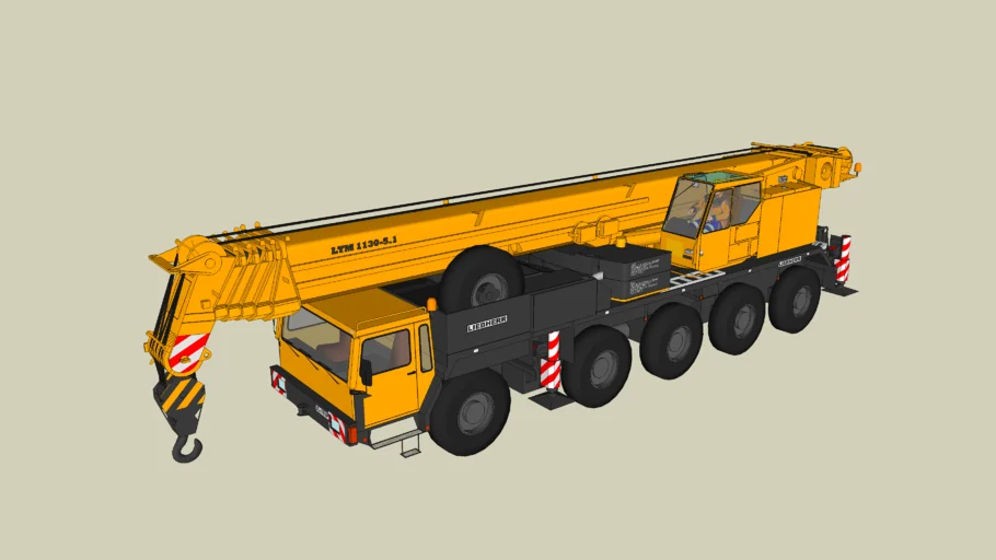 Grue mobile Liebherr LTM 1130 (130T)_Dynamique (Dynamic mobile crane)