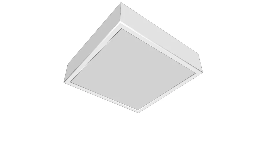 Plafon de sobrepor quadrado LED 6W alumínio branco - YAMAMURA - (3cmX12cmX12cm)
