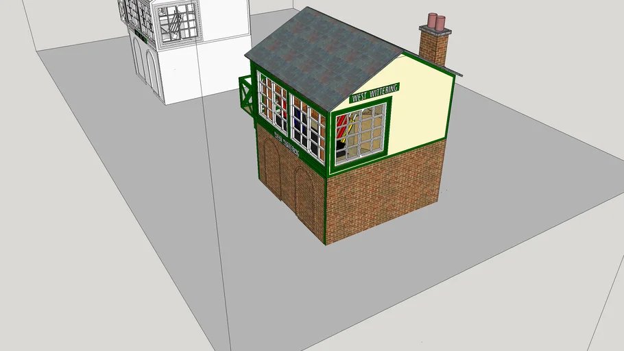 Signal Box (Miniature Lever Frame), 00, N & O scales.