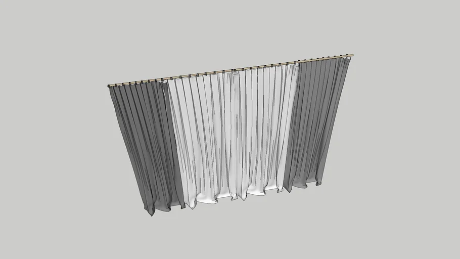 Gray Transper Curtain