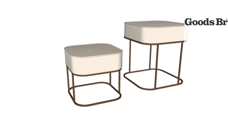 BANQUETA ALTA/BAIXA CREME