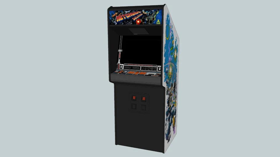 Asteroids Deluxe video arcade game cabinet