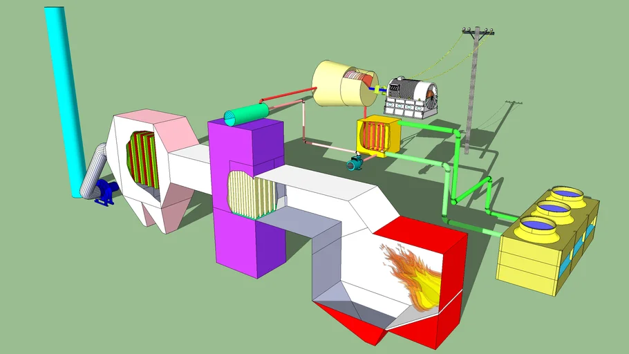 biomass power plant diagram