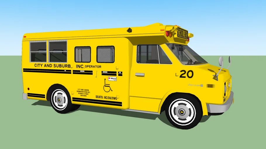 Wayne Busette WC (1975 Chevrolet - City and Suburb Inc. #20)