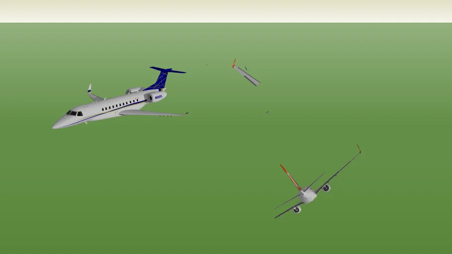 Mato Grosso Mid-Air Collision Emb135bj excelaire and Boeing 737-8EH Gol Transportes Aereos 