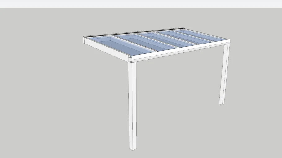 Fixed Glass Roof Pergola