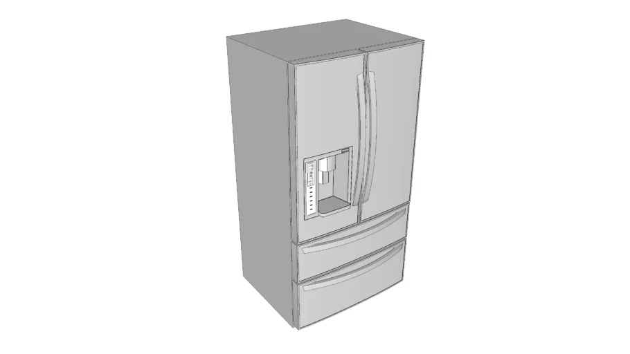 Refrigerator (High Poly)