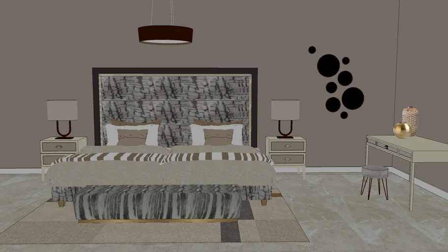 padded bed