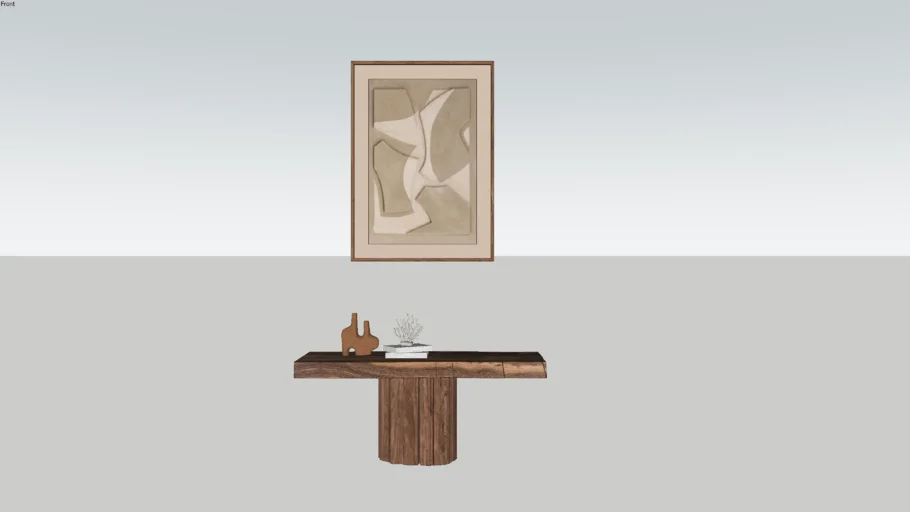 Wood Log Console