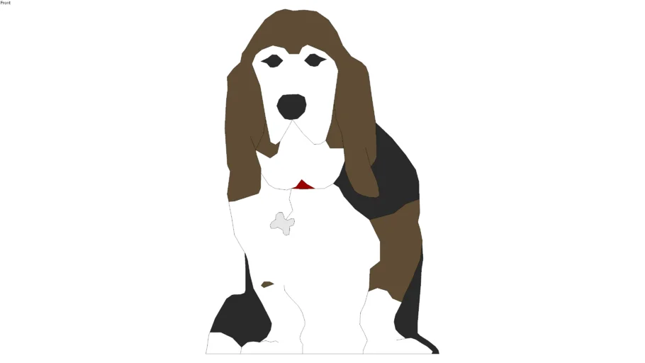 2d animal, dog, Lucy