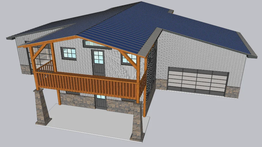 Post frame barndominium