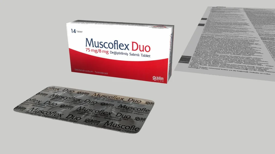 Muscoflex Duo 75mg 8mg Diklofenak-Sodyum Tiyokoshikosid