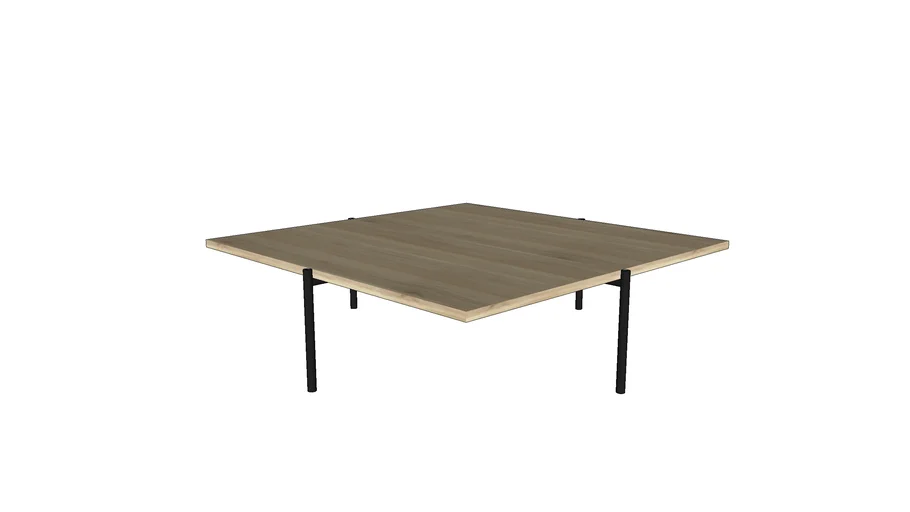 Wood and Steel Coffee Table