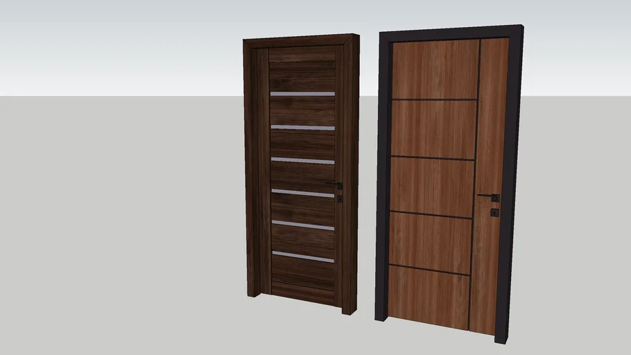 Modern door with animation