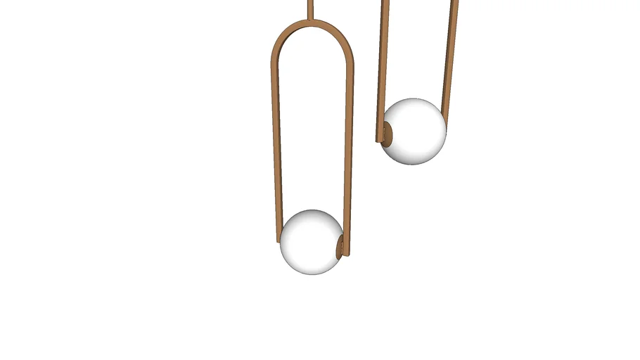 Luminaria colgante aro Bronce