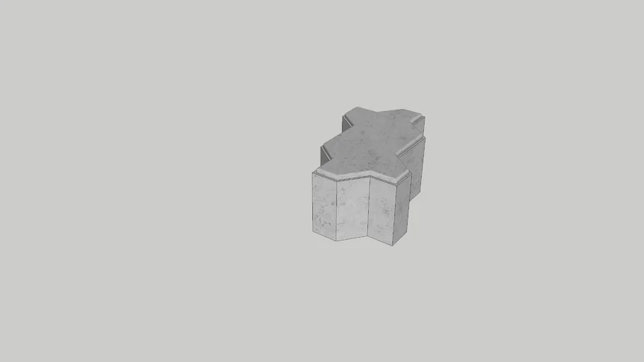 Piso intertravado Paver 16 faces