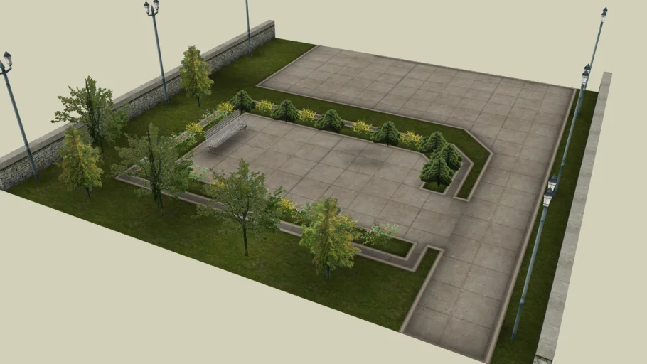 City Park 01-01 - iClone City Elements