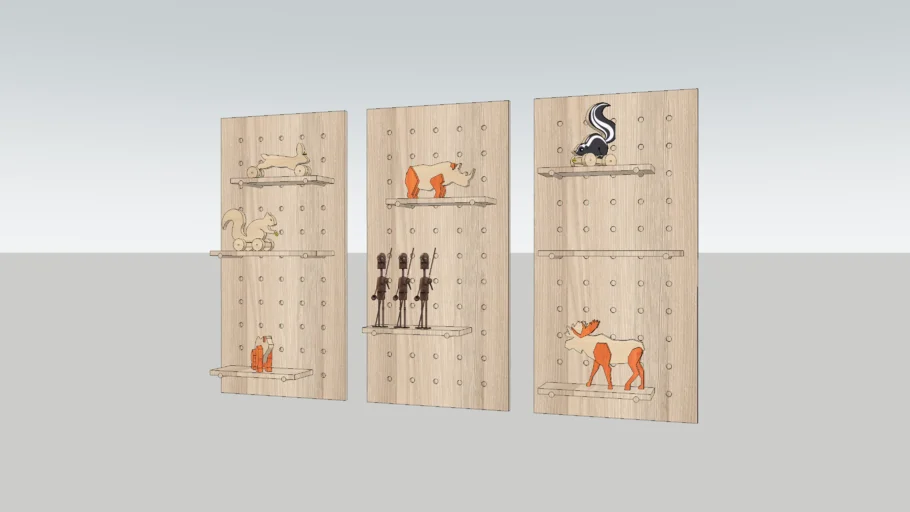 Peg Board+Toys