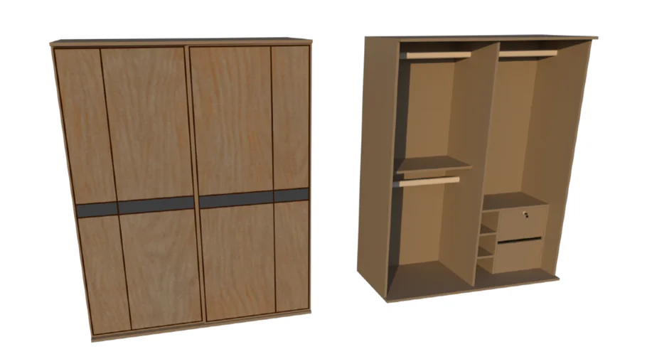 closet (ตู้เสื้อผ้า บานเลื่อน)(BURO AMPLE HomePro)