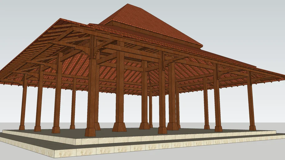 JAVANESE+TRADITIONAL+BUILDING+-+JOGLO reup.skp