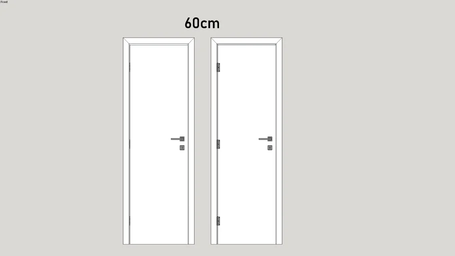 Porta branca 60cm