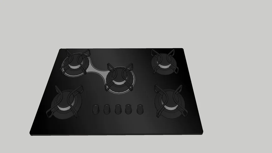 cooktop-a-gas-3d-warehouse