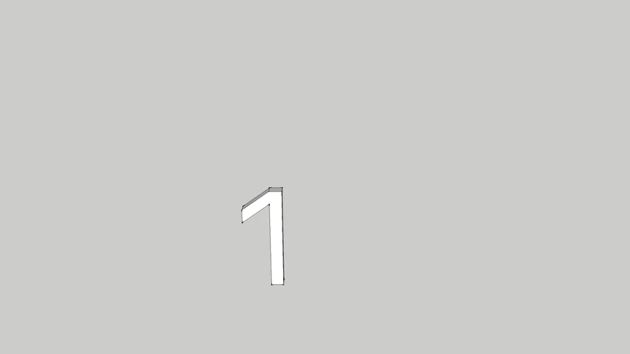 chiffre 1 futura