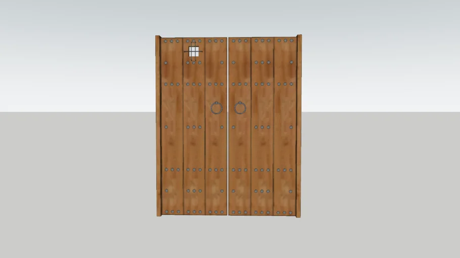 puerta rustica de madera