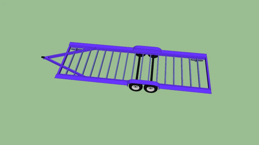 8’ 6” x 24’ Tiny House Trailer Frame Only with 16” center cross beams