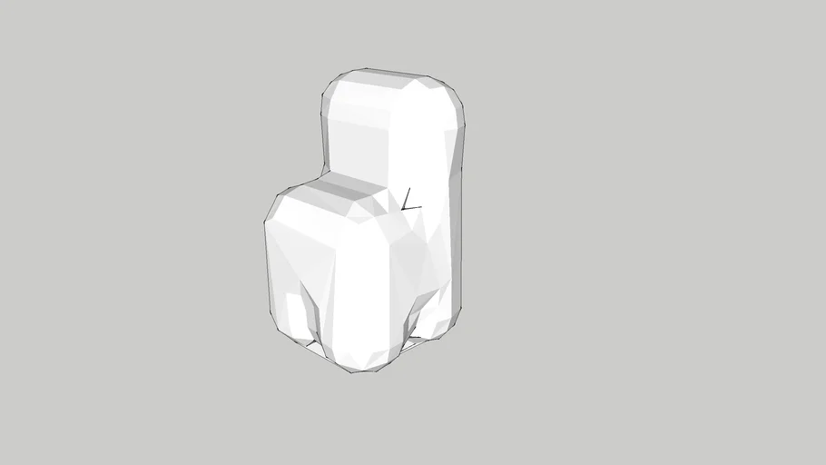 Furniture – Classic Chair – 1/500 – White