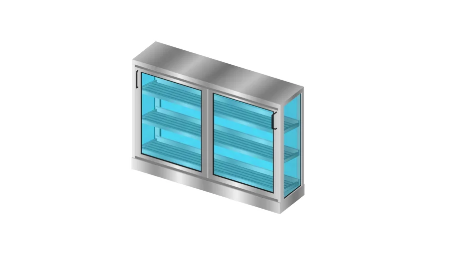 STAINLESS GLASS COUNTER