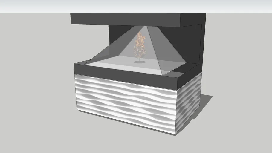 Holographic 3D Display/Fireplace