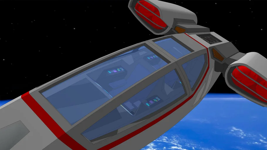Shuttlecraft (Tactical Shuttlepod), Jackdaw-type | 3D Warehouse