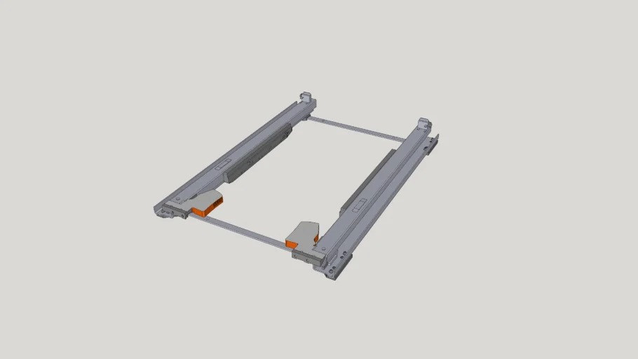 Trash Pullout Guide BLUM Movento 769R5337SD