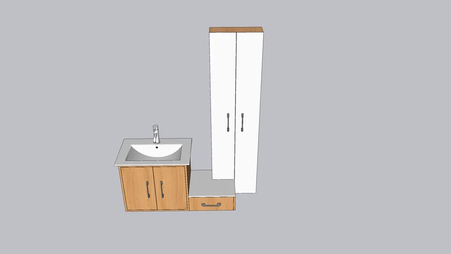 Mueble de Lavabo Flotado