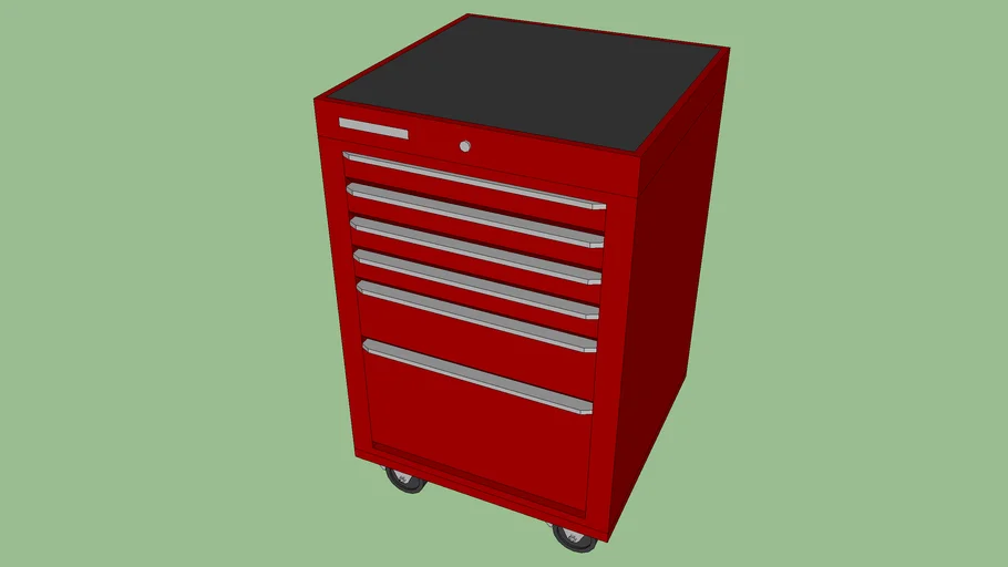 BC-061 - Tool Storage Cart / 6 Drawers | 3D Warehouse