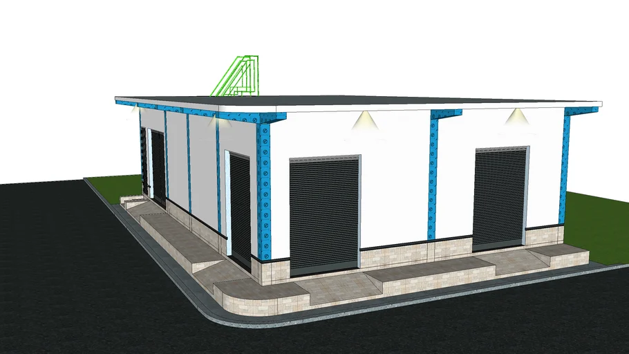 Prédio comercial de esquina