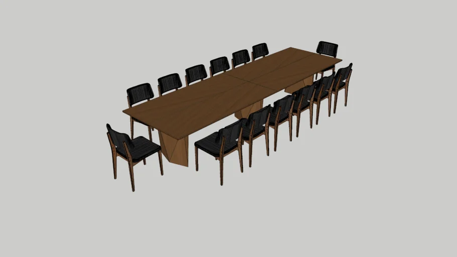 12 seater dining table - long table