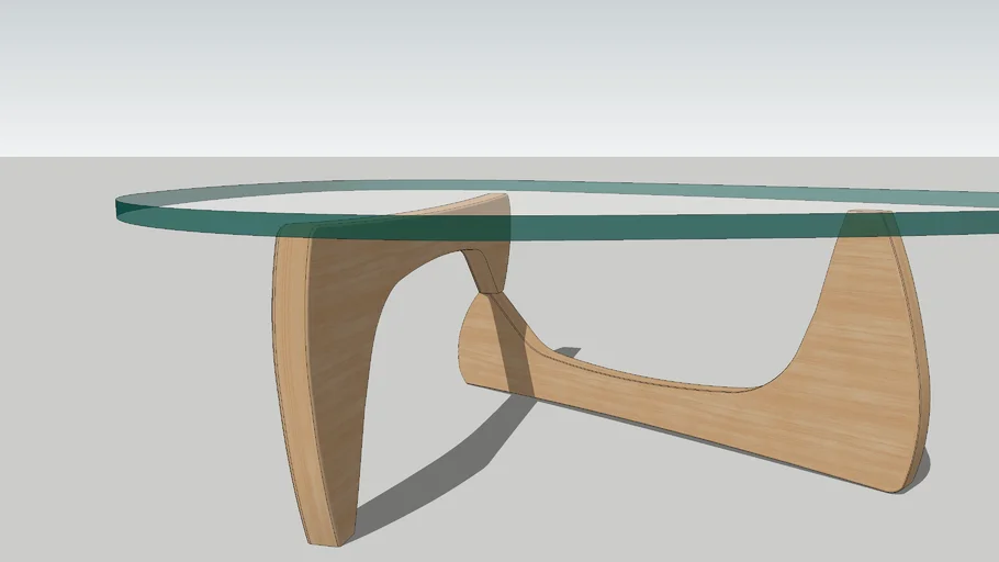 Noguchi Coffee Table by Herman Miller Whie Oak