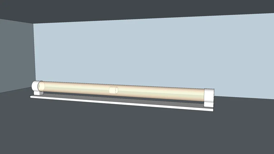 fluorescent ceiling light for render