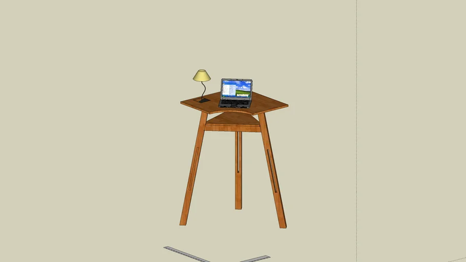 Corner table for laptop