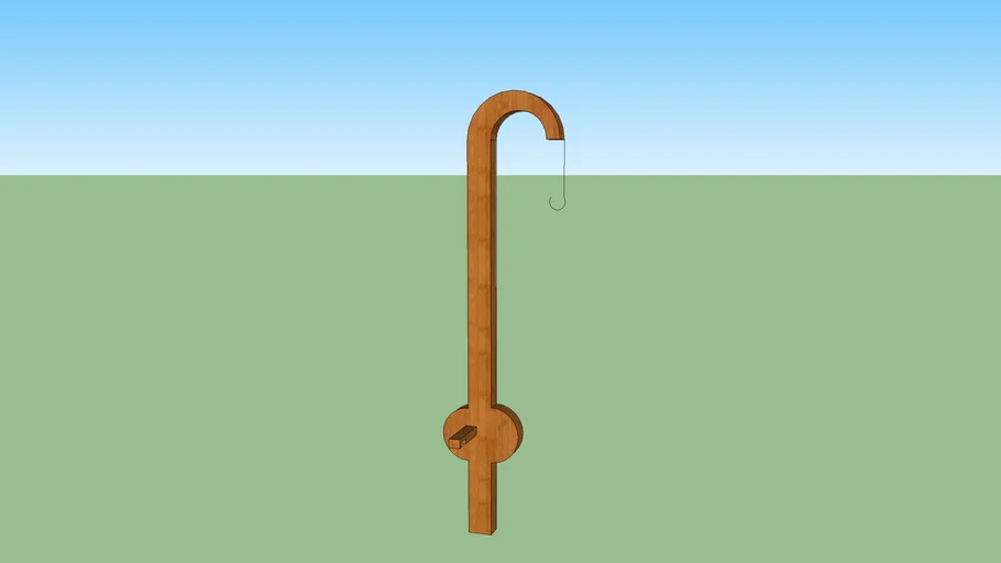 Wooden Fishing Pole (antique)
