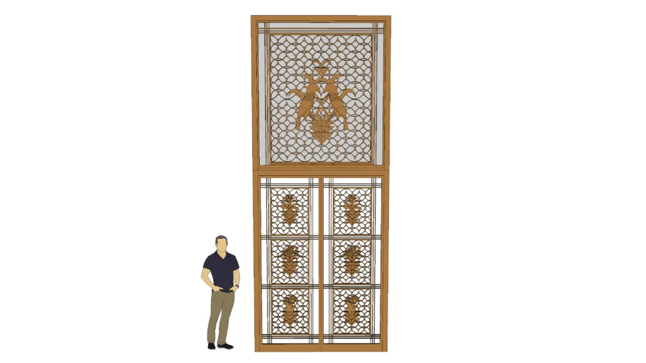 SS L'Atlantique Oval Salon Grille Gates (1931)