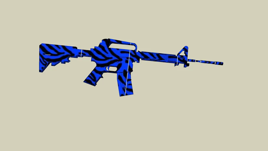 m4 carbine blue tiger