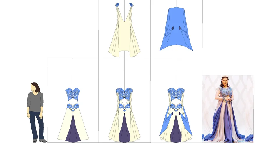 Amihan's palace gown, ENCANTADIA. 2D.