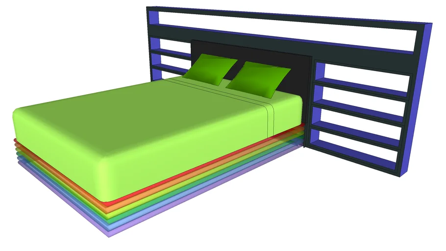 Rainbow bed